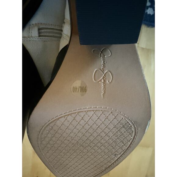 NEW JESSICA SIMPSON JS-LESIA Boots Black White Western Cowboy Booties 40 / 9 - Picture 4 of 4